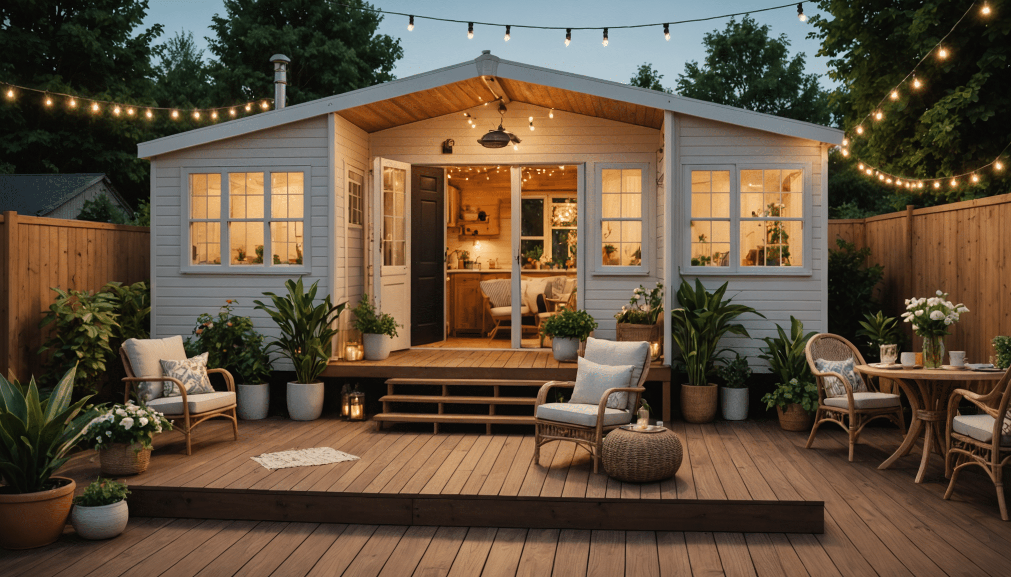 découvrez des idées de déco extérieure pour sublimer votre terrasse en bois de mobil-home, alliant confort et style pour un espace cosy et convivial.