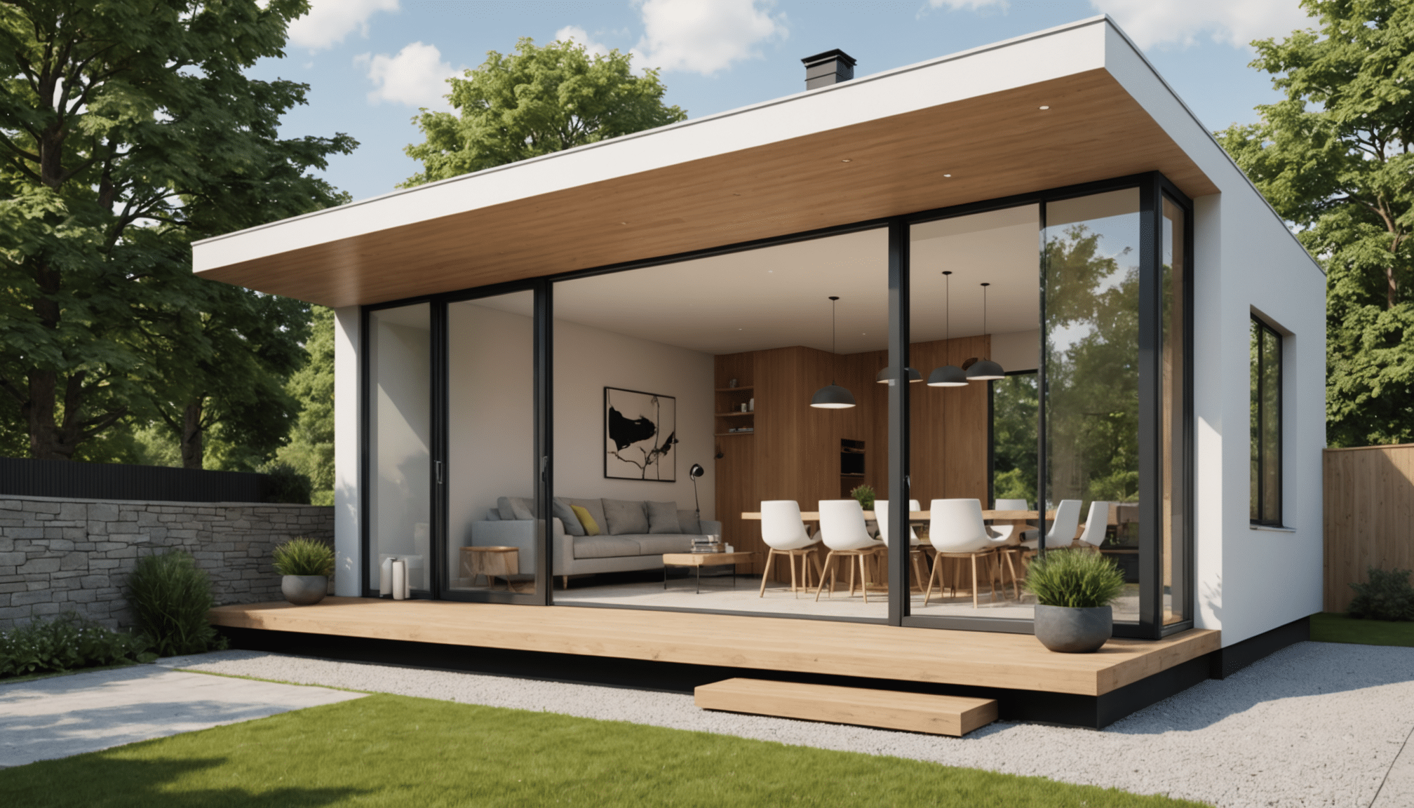 découvrez comment une petite extension, comme un sas d'entrée, peut améliorer l'espace et le confort de votre maison sans grands travaux.