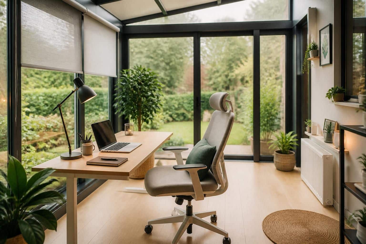 découvrez nos conseils pratiques pour transformer votre véranda en un bureau de télétravail confortable et fonctionnel toute l'année, quelle que soit la saison.