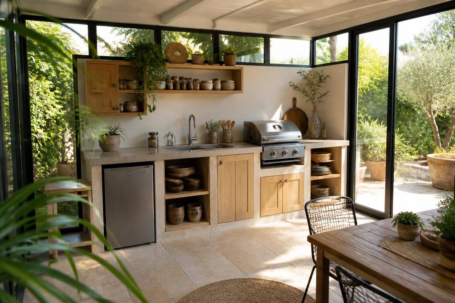 découvrez comment transformer votre véranda en une cuisine d'été fonctionnelle et agréable grâce à nos conseils pratiques d'installation étape par étape.