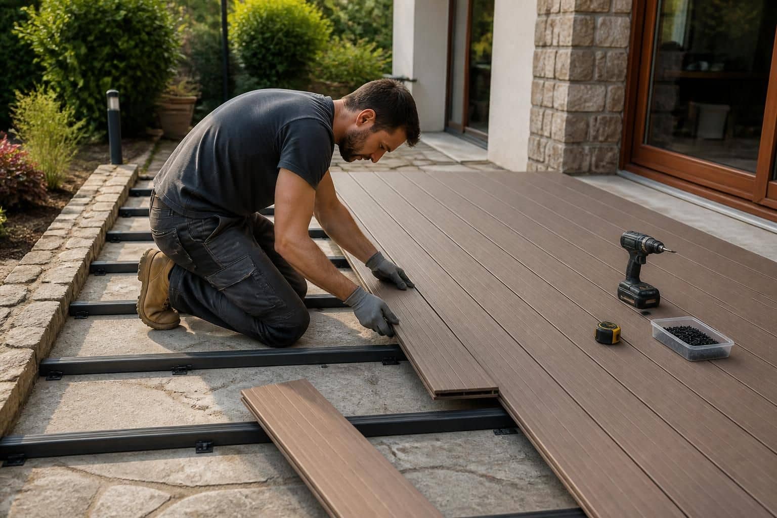 découvrez comment installer une terrasse composite pour rénover un ancien sol en béton, alliant esthétique, durabilité et facilité d'entretien.