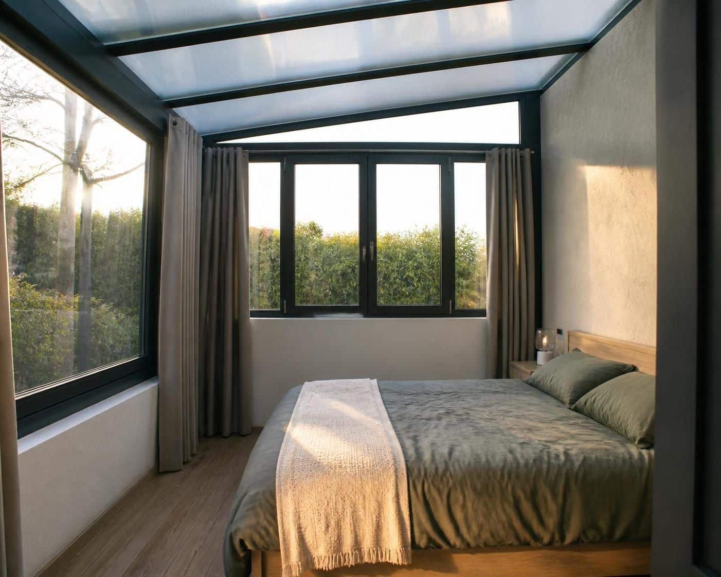 découvrez quelle est la surface minimale requise pour transformer une véranda en chambre confortable et conforme aux normes.
